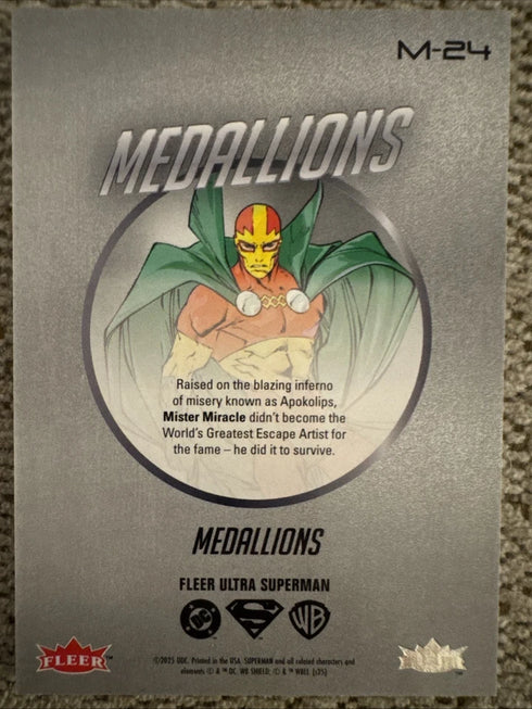 2026 Fleer Ultra Superman Mister Miracle #M-24 Medallions