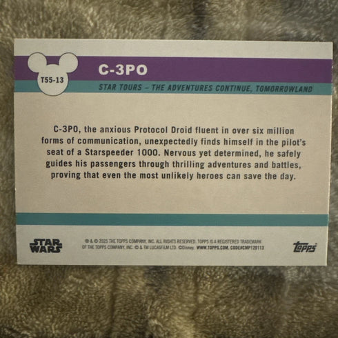 Topps Disneyland 70th Anniversary Icons C-3P0