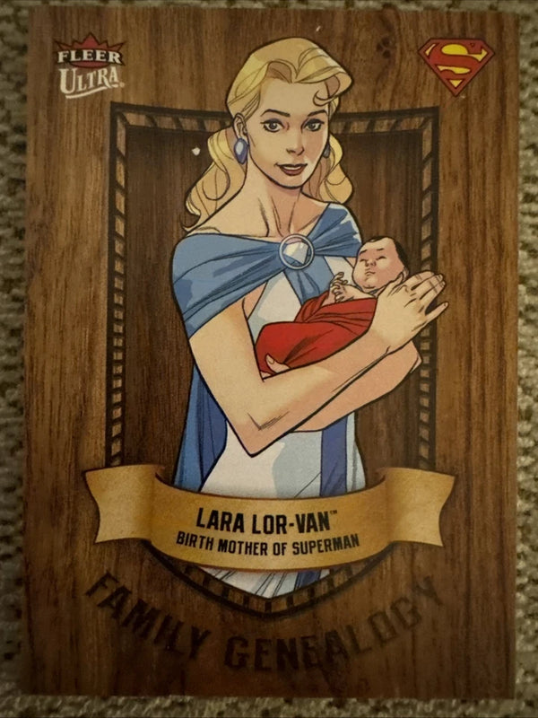 2025 UD FLEER ULTRA SUPERMAN FAMILY GENALOGY FG-2 LARA LOR-VAN SUPERMAN'S MOM