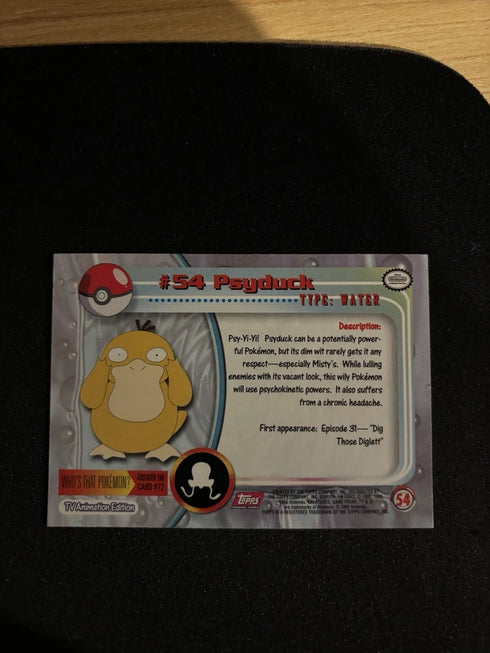 2000 Topps Pokemon Series 1 #54 Psyduck Base Card