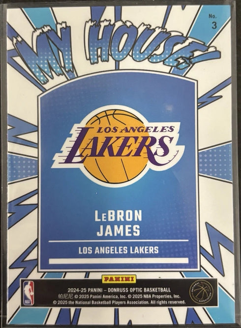 2024-25 Panini Donruss Optic - My House LeBron James #3 Lakers