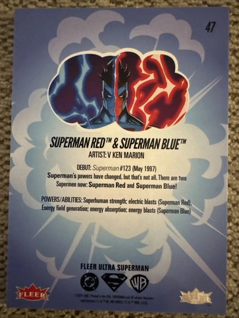 2025 Fleer Ultra Superman Red And Blue 47