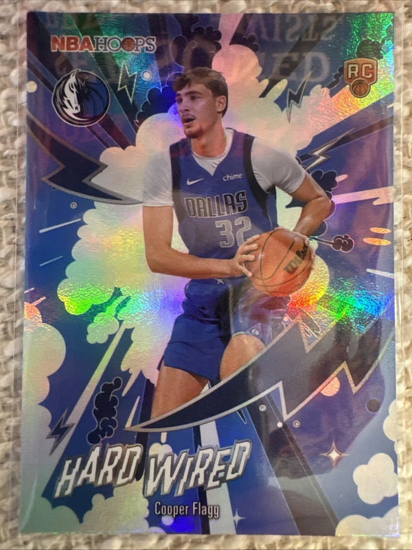 Topps NBA Hoops Hard Wired Cooper Flagg HW-21 Rookie Insert Dallas Mavericks
