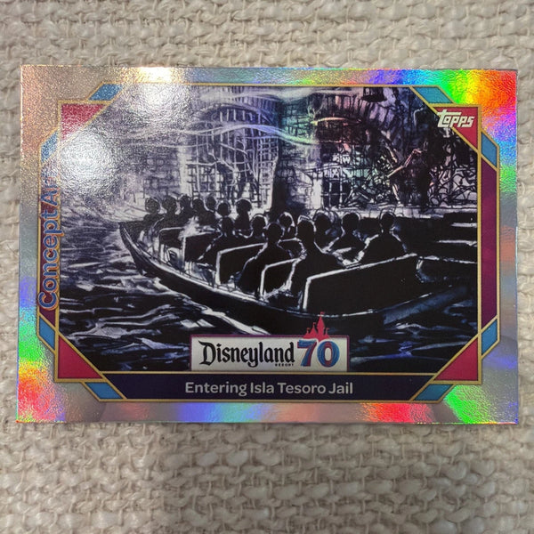 2025 Topps Disneyland 70th Anniversary Base #128 Entering Isla Tesoro Jail