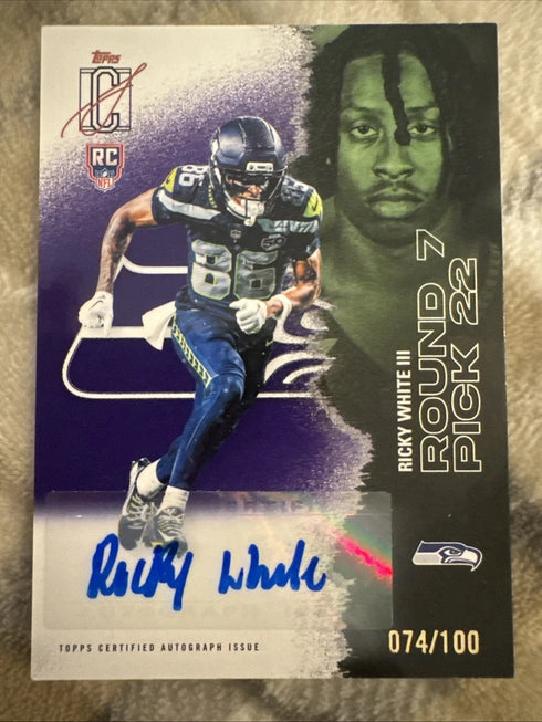 Topps 2025 Topps Signature Class Ricky White III Seahawks RC Auto /100