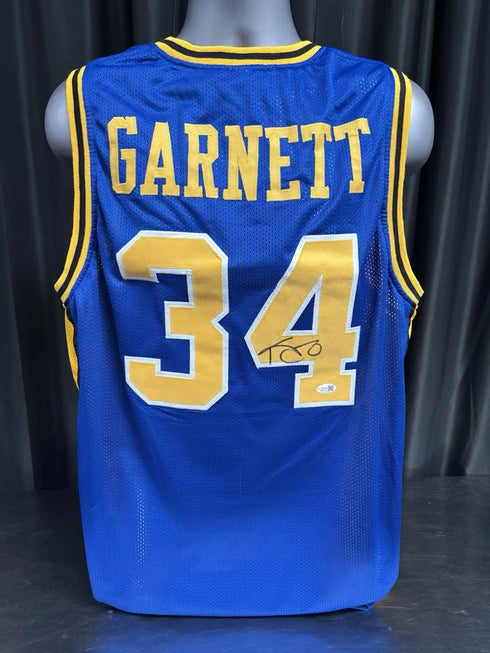 Farragut Academy Kevin Garnett Signed Custom Jersey JSA COA