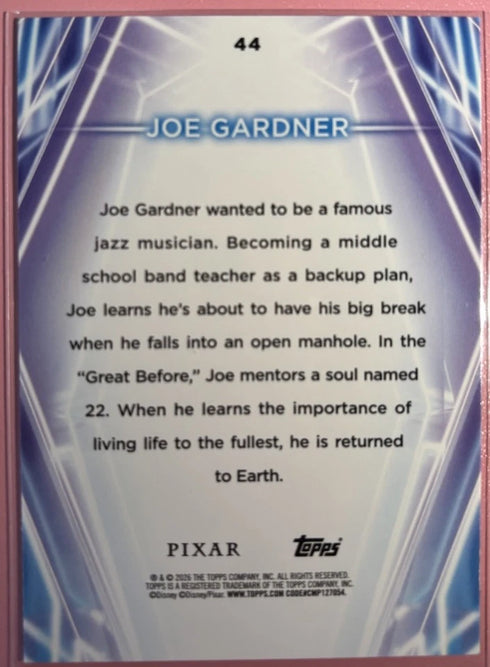 2026 Topps Disney Neon - #44 Joe Gardner - Diamante