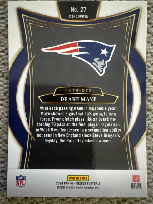 2024 Panini Select - Concourse Drake Maye #27 (RC)