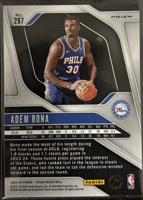 2024-25 Panini Prizm - Alexandre Sarr #264 Pink Ice Prizm (RC) Wizards