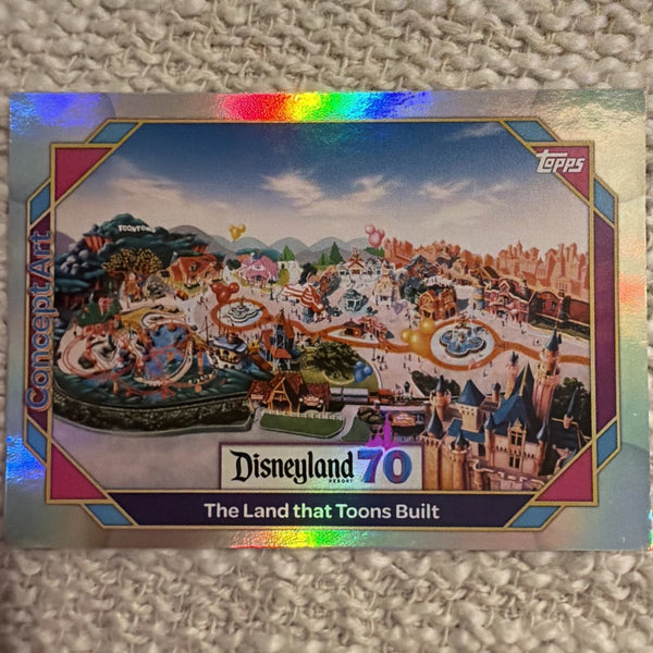 2025 Topps Disneyland 70th The Land That Toons Built Rainbow Foil #145