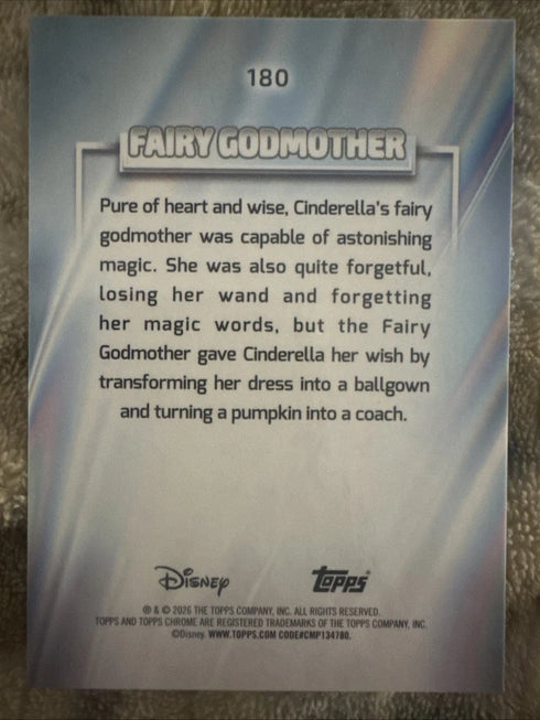 2026 Topps Chrome Disney #180 Fairy Godmother X-Fractor