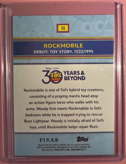 2025 Topps Disney 30 Years of Toy Story Rockmobile /150