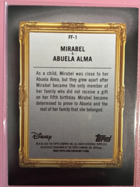 Topps 2025 Disney Encanto Mirabel & Abuela Alma Non-Sport Card #FF-1