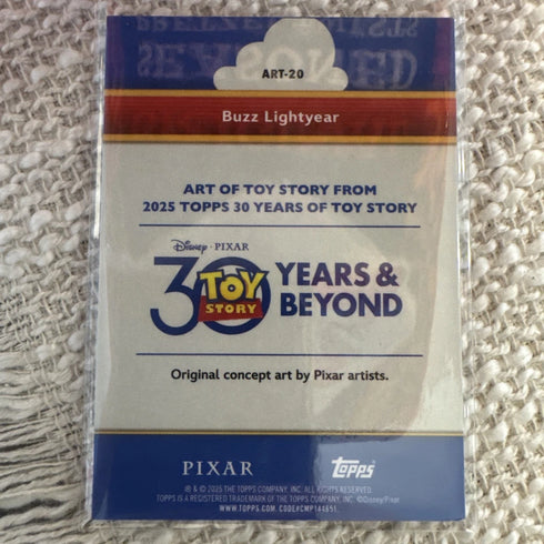Topps 2025 30 Years of Toy Story Art of Toy Story Buzz Lightyear ART-20