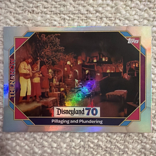 2025 Topps Disneyland 70th Anniversary Pillaging and Plundering #75 Rainbow Foil