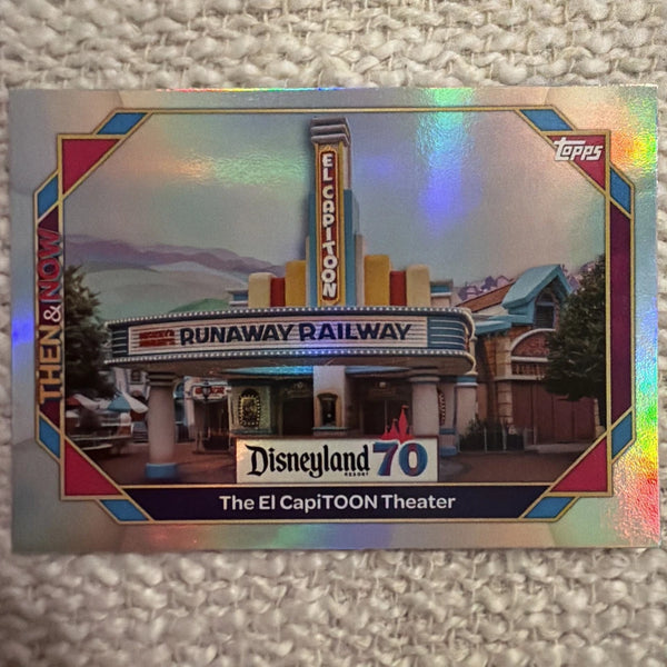 2025 Topps Disneyland 70th Anniversary The El CapiTOON Theater Rainbow Foil #28