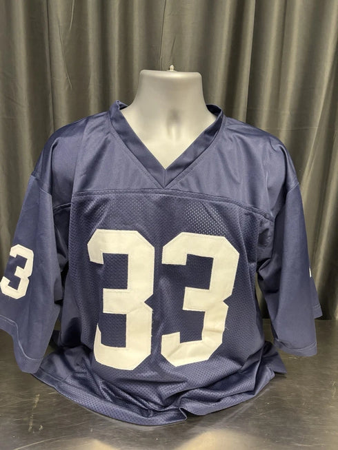 Penn State Jack Ham Signed Hand Painted Blue Jersey With BAS COA