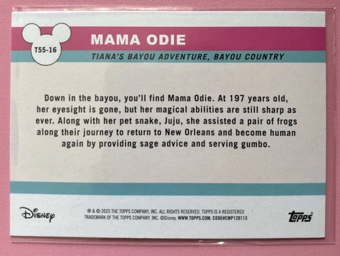 2025 Topps Disneyland 70 Foil Mama Odie