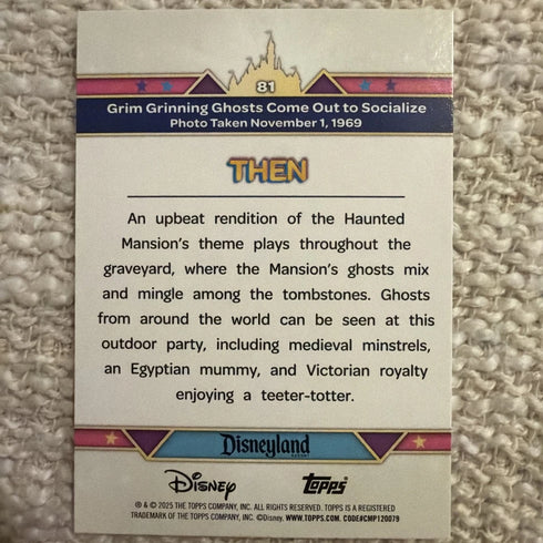 Disneyland 70th #81 Grim Grinning Ghosts Come Out to Socialize THEN ~PINK SHIMME