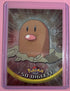 1999 Topps Pokemon TV Animation DIGLETT #50 Texture Holo Silver Foil Black Logo