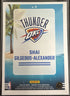 2024-25 Panini Donruss Optic - Splash! Shai Gilgeous-Alexander #6 Thunder