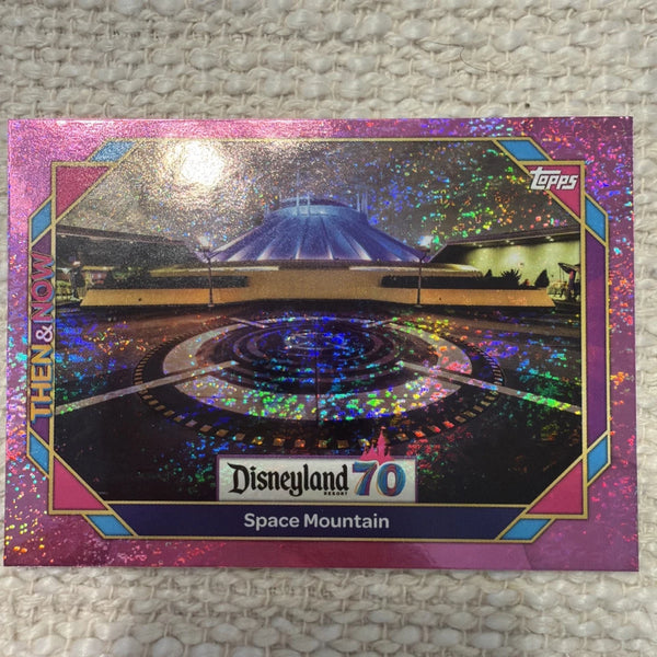 2025 Topps Disneyland 70th Anniversary #50 Space Mountain 2005 Pink Glitter