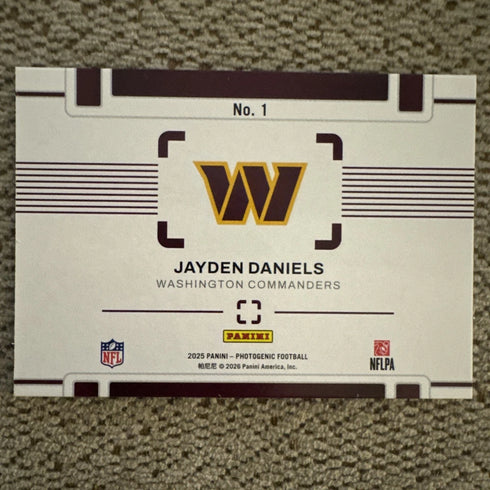 2025 Panini Photogenic - A Different View Jayden Daniels #1