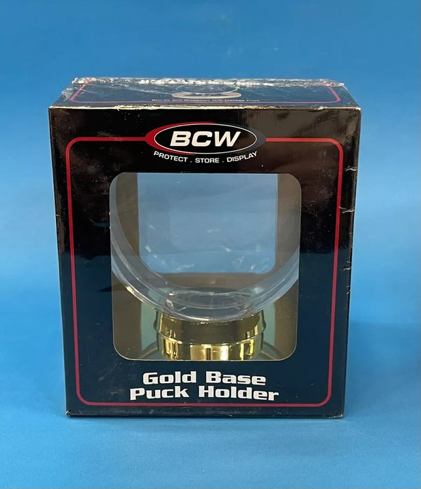 BCW Gold Base Puck Holder New/Sealed