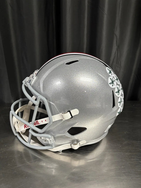 OSU Buckeyes Jones Krenzel Howard Miller Barrett QBs Signed Replica Helmet Swau