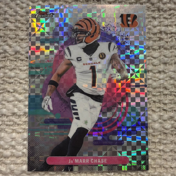Topps 2025 Finest Ja'Marr Chase Refractor #162 Bengals