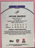 2025 Topps Finest Jaylen Waddle Uncommon Sky Blue Refractor /200