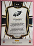 2025 Panini Select Jalen Hurts Zebra Prizm #190 Eagles Football