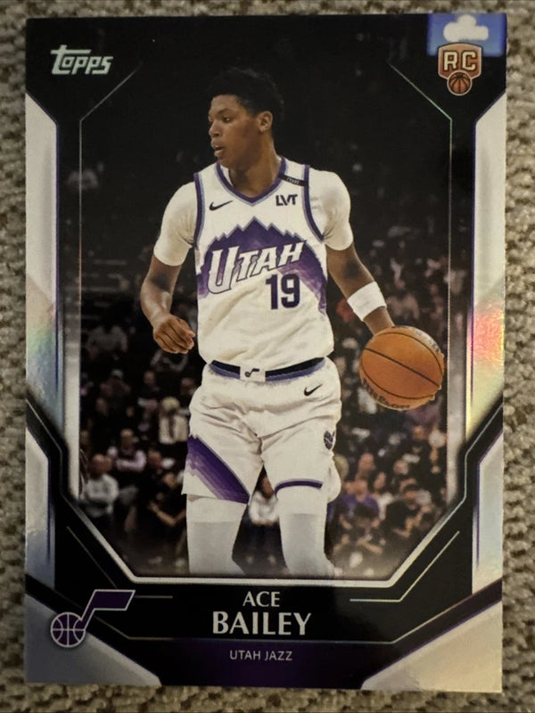 2026 Topps Collector Kit Exclusive Foil SP #NBA-8 Ace Bailey Rookie RC Utah Jazz