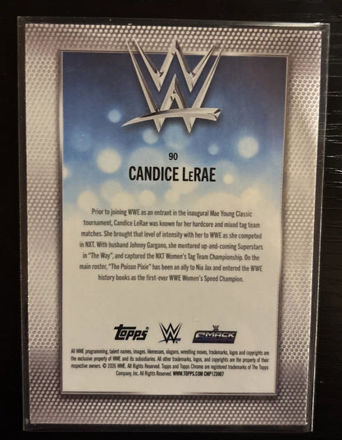 Candice LeRAE 2026 WWE Topps Chrome Pink Mega Box Exclusive /250 Smackdown