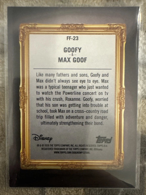 2026 Topps Disney Neon Goofy & Max Goof Insert FF-23