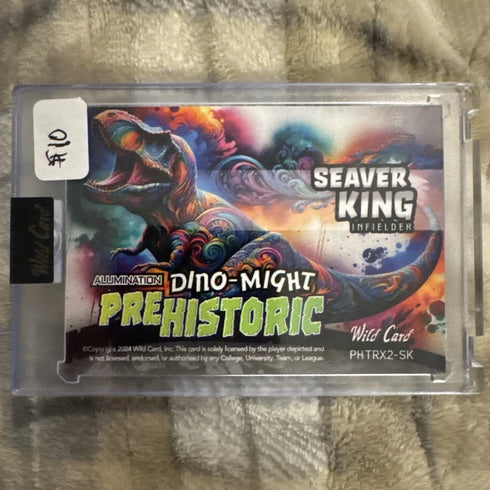 2024 Wild Card Pre-Historic- Rainbow #PHTRX2-SK Seaver King #/15