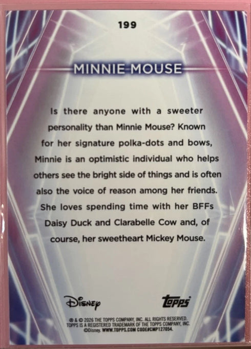 Topps / Disney / Minnie Mouse / 2026 Non-Sport Trading Card #199