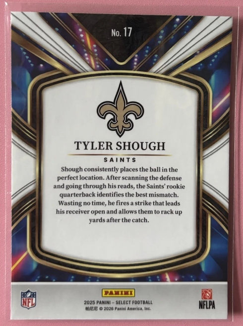 2025 Panini Select - Select Future Tyler Shough #17 (RC)