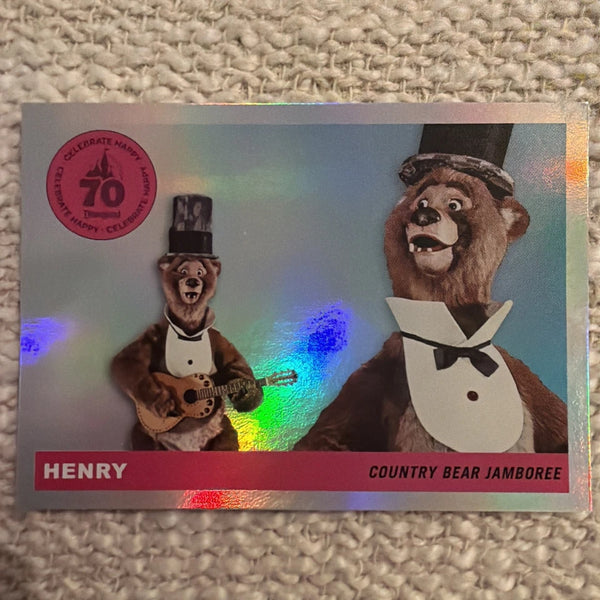 2026 Topps Disneyland 70th Anniversary Henry Insert T55-19 Rainbow Foil
