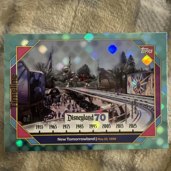 2025 Topps Disneyland 70th #98 New Tomorrowland /150