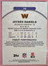 2025 Topps Finest Jayden Daniels Rare Refractor /99 Commanders #250 SP