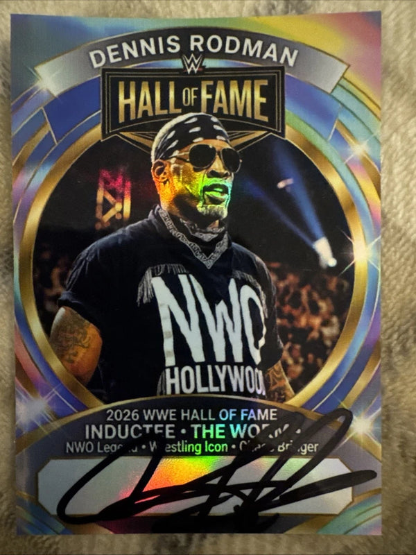 Dennis Rodman Auto Hall Of Fame Custom Card NWO