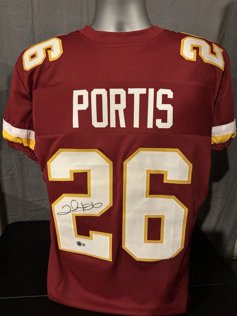 Clinton Portis Signed Washington Redskins Custom Jersey Beckett COA