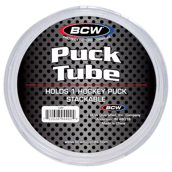BCW Hockey Puck Tube Display Case Protector