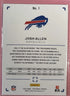 Panini 2025 Photogenic Josh Allen Base Set #1 Buffalo Bills NFL Football Card