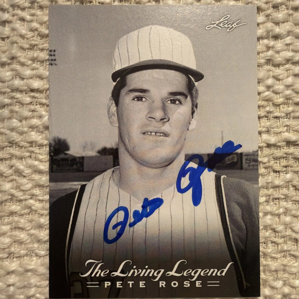 Pete Rose Signed Autograph 2012 Leaf The Living Legend #1 Trading Card w/ JSA