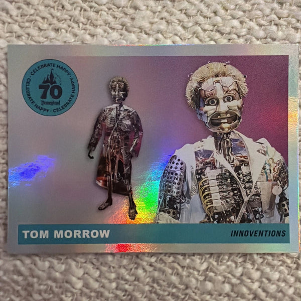 2025 Topps Disneyland 70th Anniversary Tom Morrow Rainbow Foil T55-9