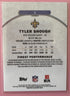 2025 Topps Finest Tyler Shough RC Purple Refractor Rookie #/250 Saints