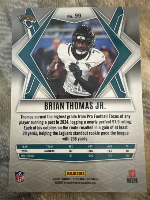 Panini 2025 Phoenix Brian Thomas Jr. Rookies Hologram #99 Jaguars NFL Card