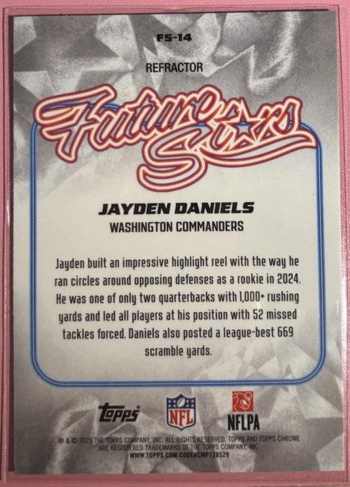 2025 Topps Chrome - Future Stars Jayden Daniels #FS-14